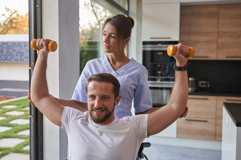 Como funciona la fisioterapia en casa